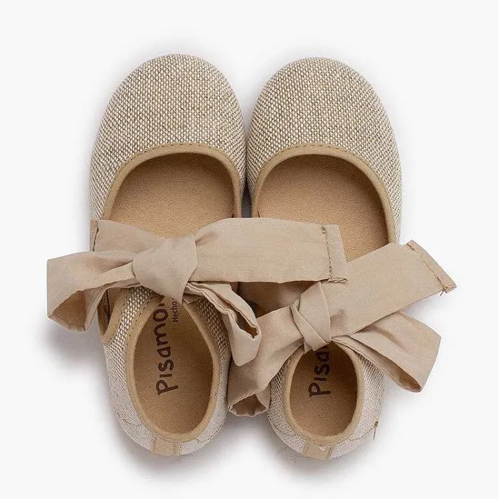 Zapatos Comunión<Pisamonas Mercedita Escotada Con Lazada Tobillo
