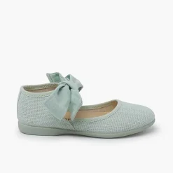Zapatos Comunión<Pisamonas Mercedita Escotada Con Lazada Tobillo