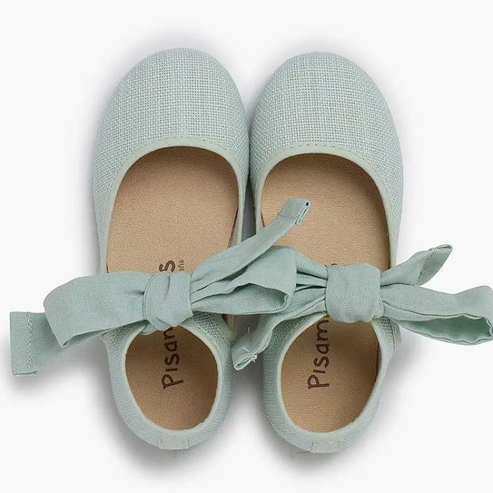 Zapatos Comunión<Pisamonas Mercedita Escotada Con Lazada Tobillo