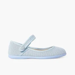 Zapatos Comunión<Pisamonas Mercedita Escotada Detalle Boton Cierre Adherente