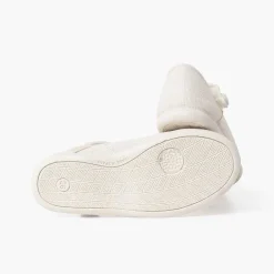 Zapatos Comunión<Pisamonas Mercedita Escotada Detalle Boton Cierre Adherente