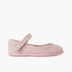 Zapatos Comunión<Pisamonas Mercedita Escotada Detalle Boton Cierre Adherente