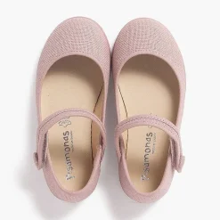 Zapatos Comunión<Pisamonas Mercedita Escotada Detalle Boton Cierre Adherente