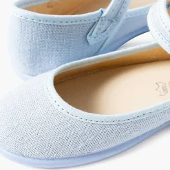 Zapatos Comunión<Pisamonas Mercedita Escotada Detalle Boton Cierre Adherente
