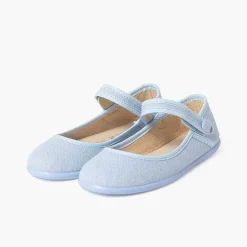Zapatos Comunión<Pisamonas Mercedita Escotada Detalle Boton Cierre Adherente