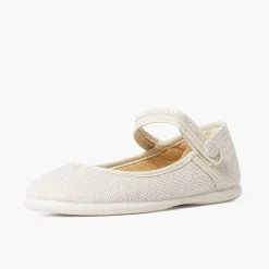 Zapatos Comunión<Pisamonas Mercedita Escotada Detalle Boton Cierre Adherente