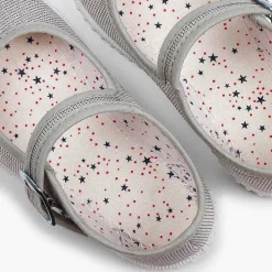 Zapatillas<Pisamonas Mercedita Hebilla Lona Con Brillos