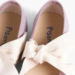Zapatos Comunión<Pisamonas Mercedita Lino Con Lazo Crudo