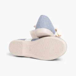 Zapatos Comunión<Pisamonas Mercedita Lino Con Lazo Crudo