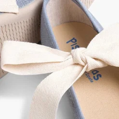 Zapatos Comunión<Pisamonas Mercedita Lino Con Lazo Crudo