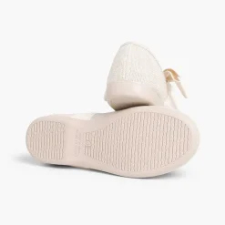 Zapatos Comunión<Pisamonas Mercedita Lino Con Lazo Crudo