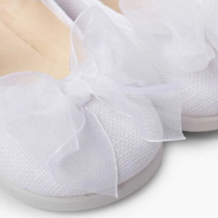 Merceditas Niña<Pisamonas Mercedita Lino Hebilla Lazo Organza