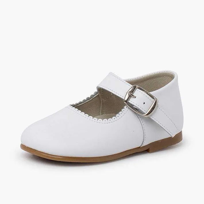 Zapatos Comunión<Pisamonas Mercedita Piel Piso Caramelo
