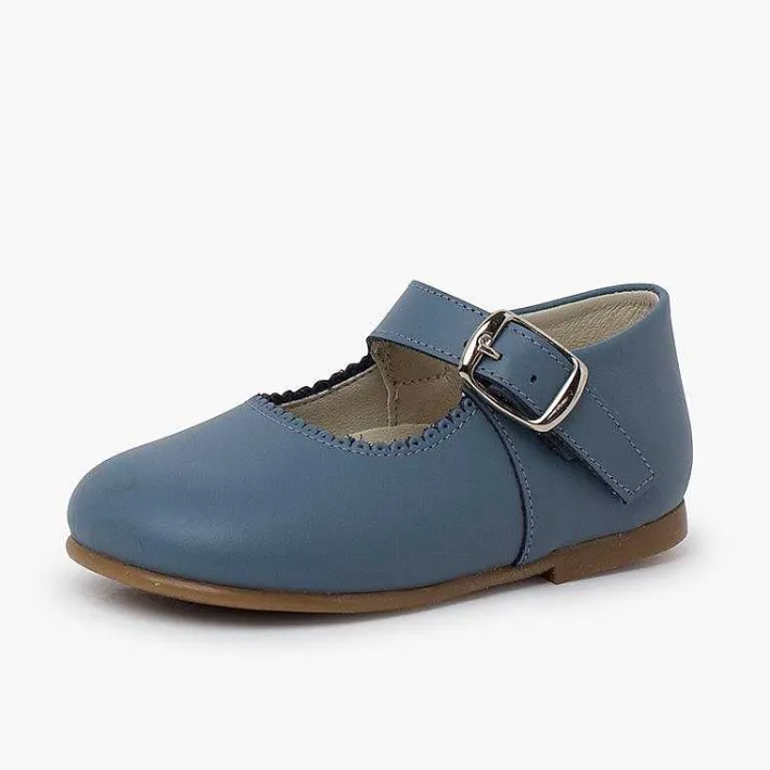 Zapatos Comunión<Pisamonas Mercedita Piel Piso Caramelo