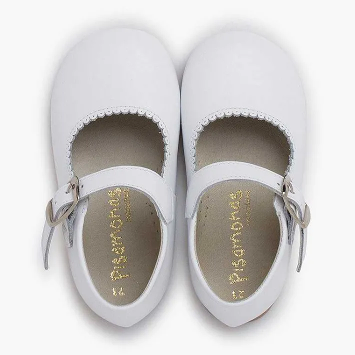 Zapatos Comunión<Pisamonas Mercedita Piel Piso Caramelo
