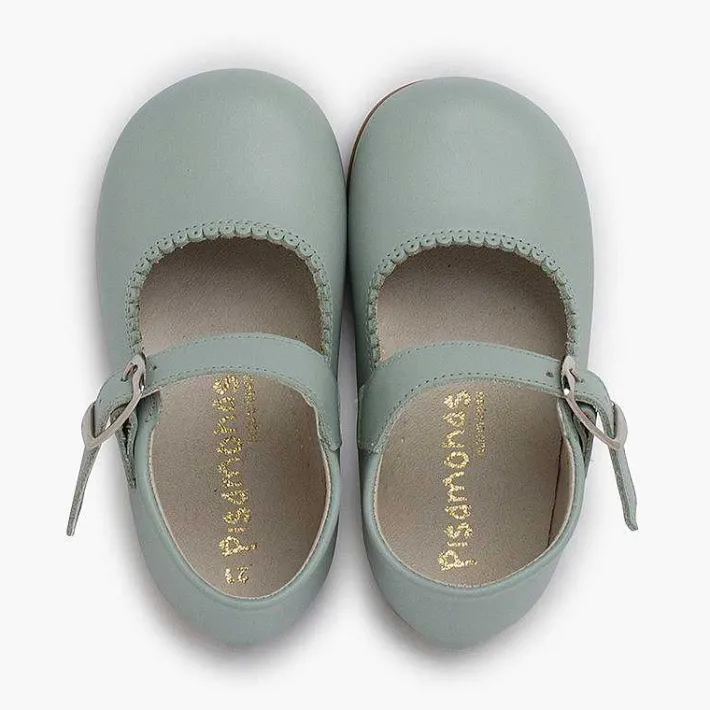 Zapatos Comunión<Pisamonas Mercedita Piel Piso Caramelo
