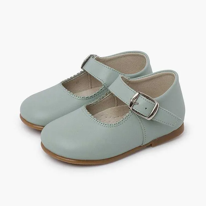 Zapatos Comunión<Pisamonas Mercedita Piel Piso Caramelo