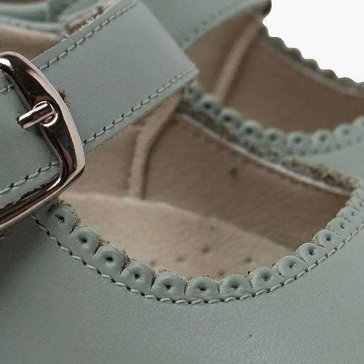 Zapatos Comunión<Pisamonas Mercedita Piel Piso Caramelo