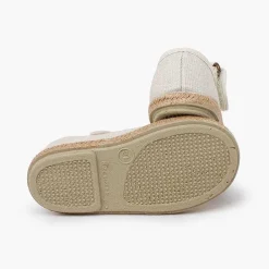 Zapatos Comunión<Pisamonas Merceditas Algodon Ecologico Suela Yute
