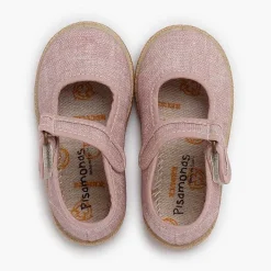 Zapatos Comunión<Pisamonas Merceditas Algodon Ecologico Suela Yute