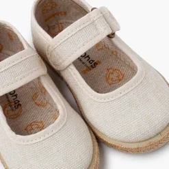 Zapatos Comunión<Pisamonas Merceditas Algodon Ecologico Suela Yute
