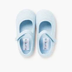 Zapatillas Casa<Pisamonas Merceditas Casa Niña Tira Adherente Rizo Toalla