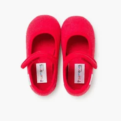 Zapatillas Casa<Pisamonas Merceditas Casa Niña Tira Adherente Rizo Toalla