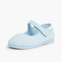 Zapatillas Casa<Pisamonas Merceditas Casa Niña Tira Adherente Rizo Toalla