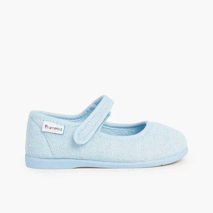 Zapatillas Casa<Pisamonas Merceditas Casa Niña Tira Adherente Rizo Toalla