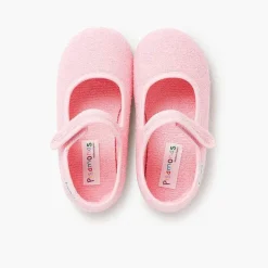 Zapatillas Casa<Pisamonas Merceditas Casa Niña Tira Adherente Rizo Toalla