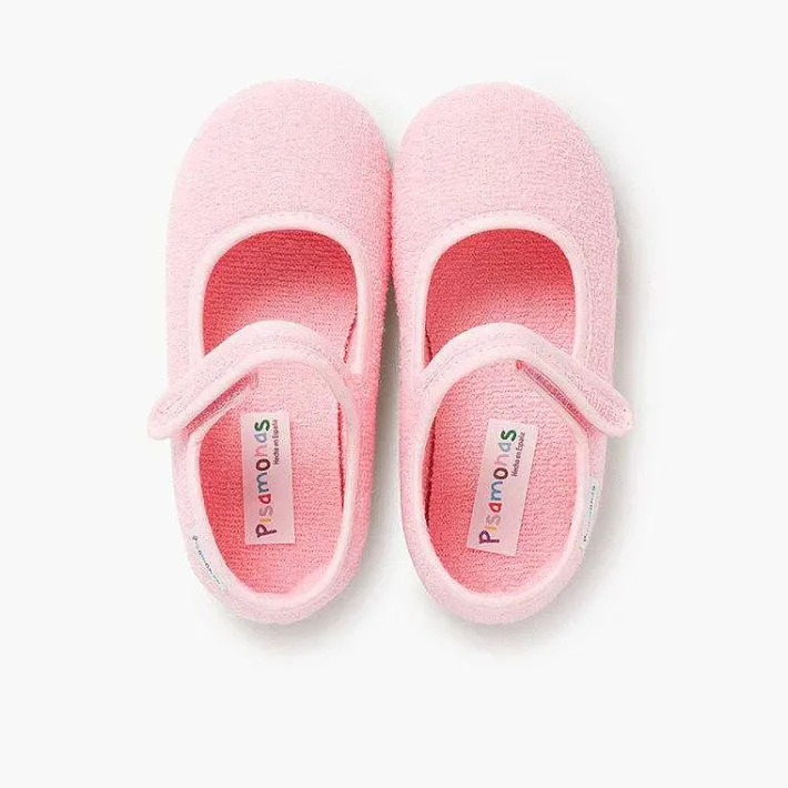 Zapatillas Casa<Pisamonas Merceditas Casa Niña Tira Adherente Rizo Toalla
