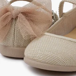 Zapatos Comunión<Pisamonas Merceditas Ceremonia Lazo Trasero Tul