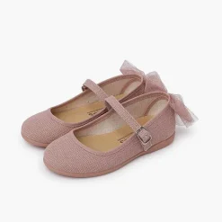 Zapatos Comunión<Pisamonas Merceditas Ceremonia Lazo Trasero Tul