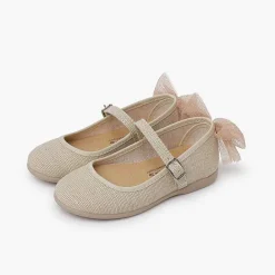 Zapatos Comunión<Pisamonas Merceditas Ceremonia Lazo Trasero Tul