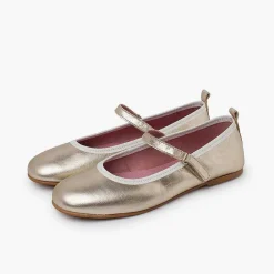 Zapatos Comunión<Pisamonas Merceditas Ceremonia Niña Tira Adherente Fina