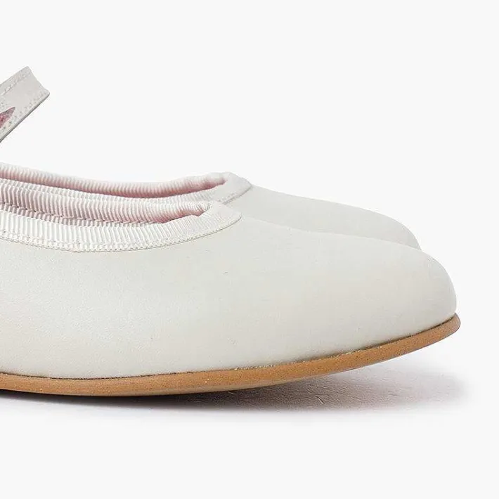 Zapatos Comunión<Pisamonas Merceditas Ceremonia Niña Tira Adherente Fina