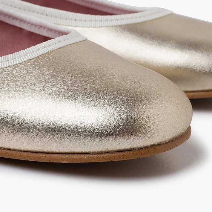 Zapatos Comunión<Pisamonas Merceditas Ceremonia Niña Tira Adherente Fina
