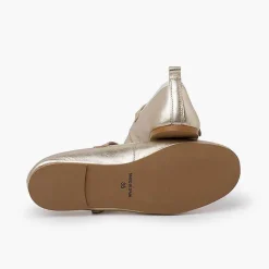 Zapatos Comunión<Pisamonas Merceditas Ceremonia Niña Tira Adherente Fina
