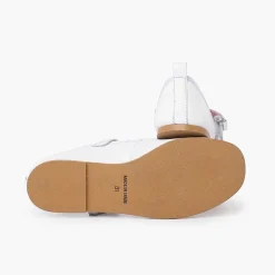 Zapatos Comunión<Pisamonas Merceditas Ceremonia Niña Tira Adherente Fina
