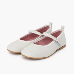 Zapatos Comunión<Pisamonas Merceditas Ceremonia Niña Tira Adherente Fina