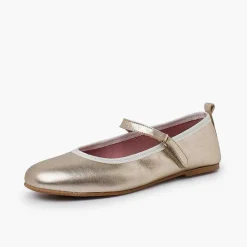 Zapatos Comunión<Pisamonas Merceditas Ceremonia Niña Tira Adherente Fina