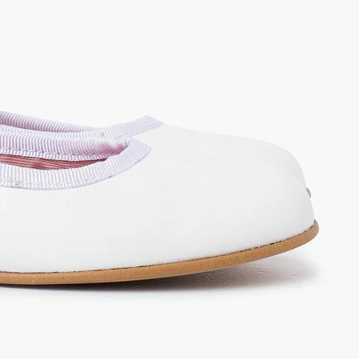 Zapatos Comunión<Pisamonas Merceditas Ceremonia Niña Tira Adherente Fina