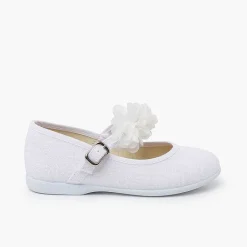 Zapatos Comunión<Pisamonas Merceditas Ceremonia Tira De Flores