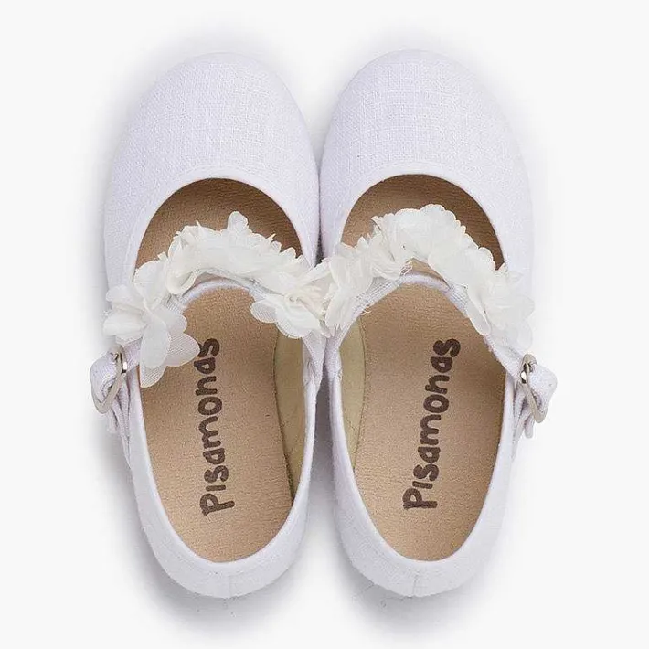 Zapatos Comunión<Pisamonas Merceditas Ceremonia Tira De Flores