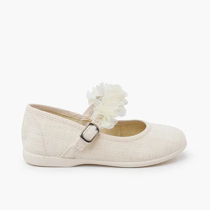 Zapatos Comunión<Pisamonas Merceditas Ceremonia Tira De Flores