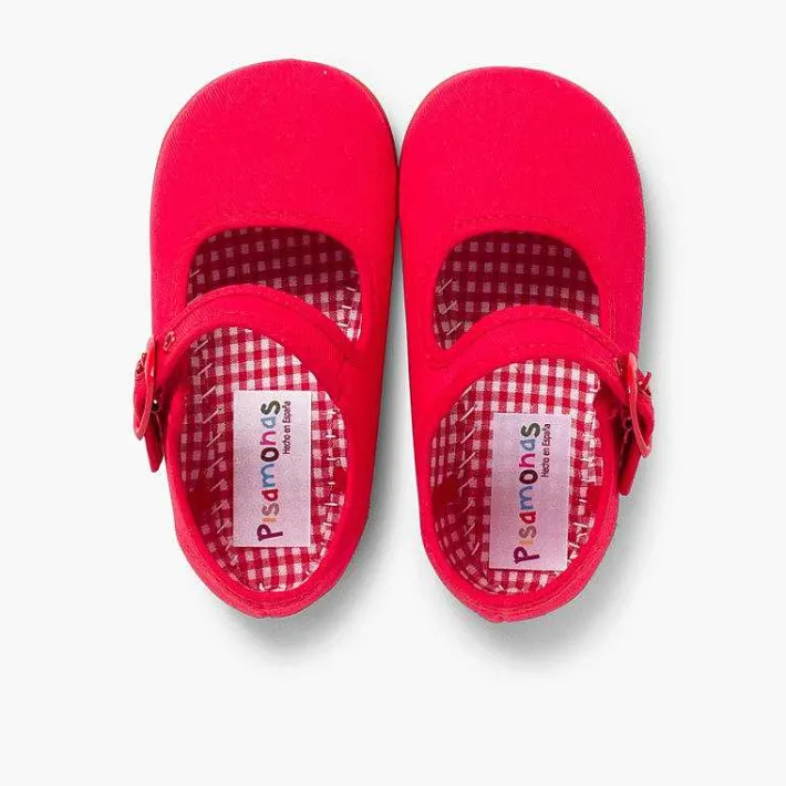 Merceditas Niña<Pisamonas Merceditas De Lona Para Niñas