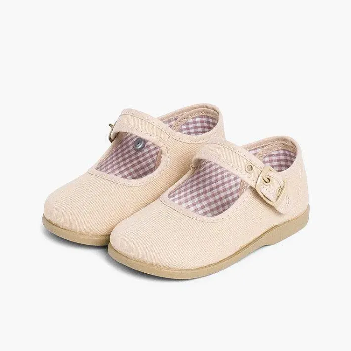 Merceditas Niña<Pisamonas Merceditas De Lona Para Niñas