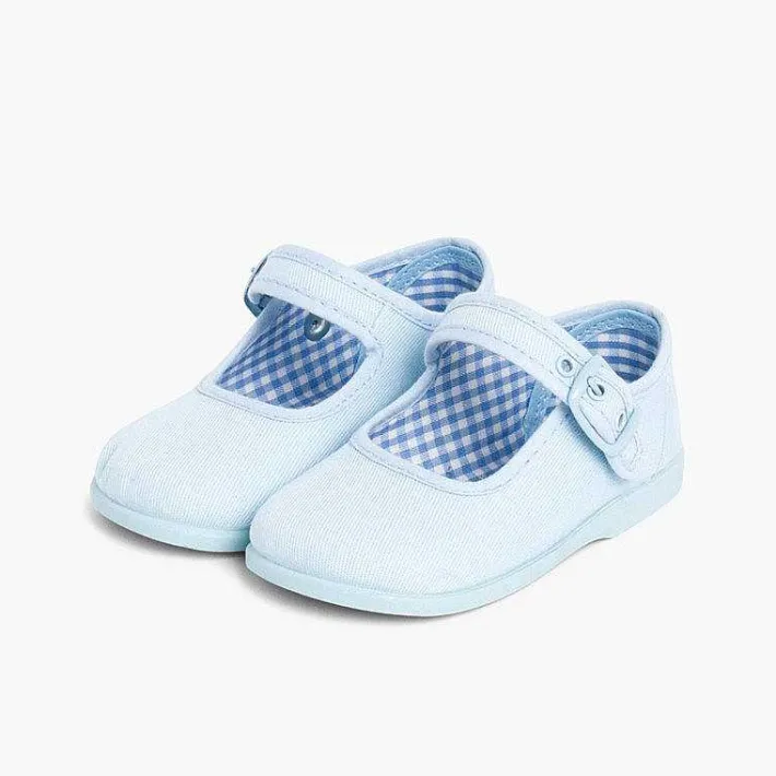 Merceditas Niña<Pisamonas Merceditas De Lona Para Niñas