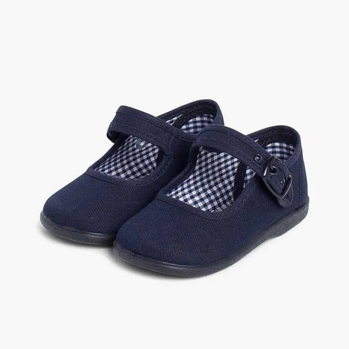 Merceditas Niña<Pisamonas Merceditas De Lona Para Niñas
