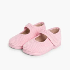 Zapatillas Casa<Pisamonas Merceditas De Pana Niñas Para Casa